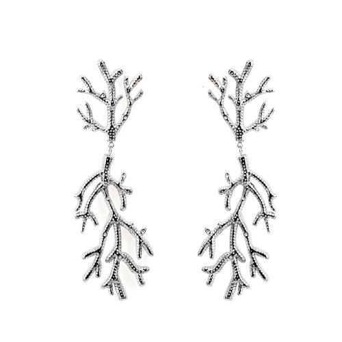 304 Stainless Steel Drop Earring, Branch, fashion jewelry & for woman 