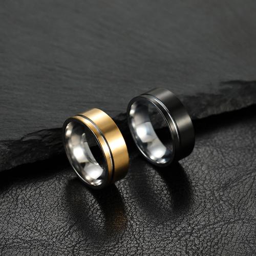 Edelstahl Fingerring, 304 Edelstahl, Modeschmuck & verschiedene Größen vorhanden & für den Menschen, keine, width 8mm, verkauft von PC