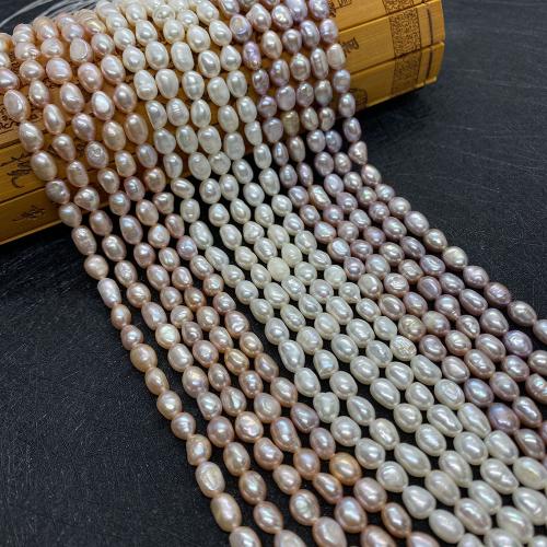 Rice Cultured Freshwater Pearl Beads, DIY Approx 38 cm [