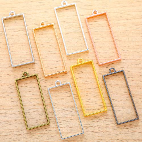 Zinc Alloy Jewelry Pendants, Rectangle, plated, DIY 