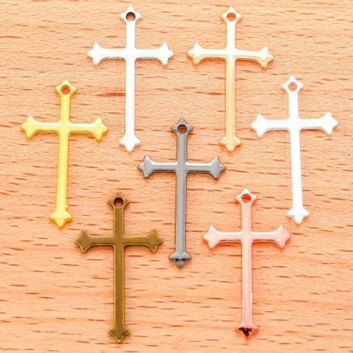 Zinc Alloy Cross Pendants, plated, DIY 