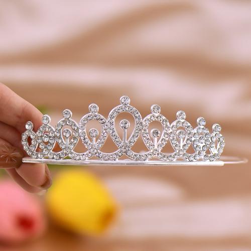 Bridal Tiaras, Zinc Alloy, Girl & with rhinestone 