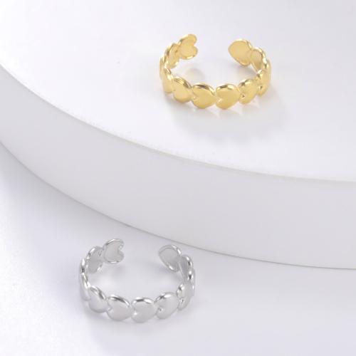 Edelstahl Fingerring, 304 Edelstahl, Herz, Modeschmuck & unisex, keine, verkauft von PC