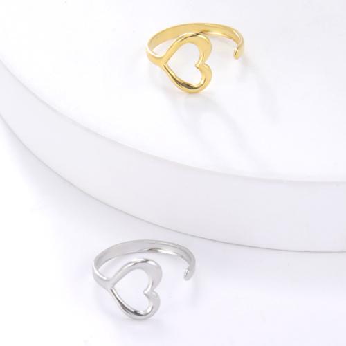 Edelstahl Fingerring, 304 Edelstahl, Herz, Modeschmuck & unisex, keine, verkauft von PC