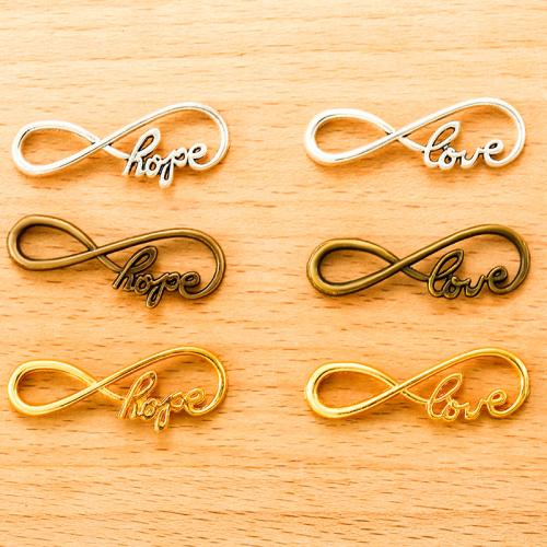 Zinc Alloy Charm Connector, Infinity, plated, DIY & 1/1 loop 