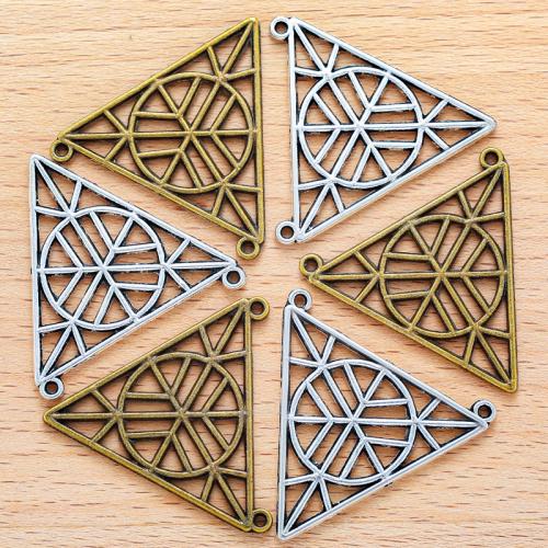 Zinc Alloy Hollow Pendants, Triangle, plated, DIY 