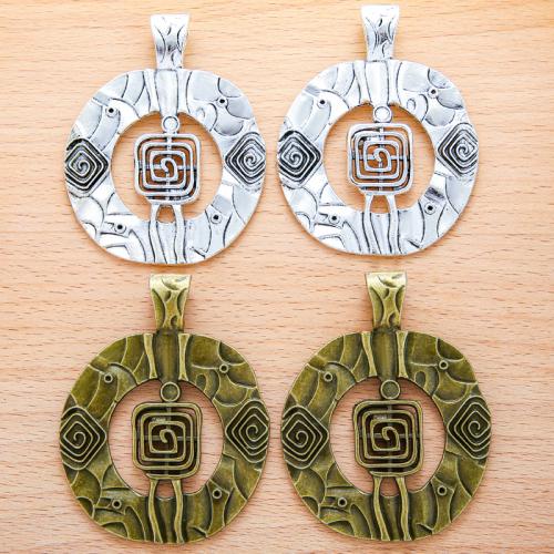 Zinc Alloy Hollow Pendants, Slightly Round, plated, DIY 