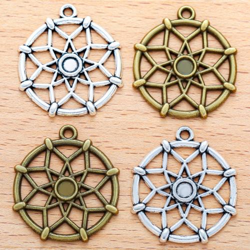 Zinc Alloy Hollow Pendants, Dream Catcher, plated, DIY 