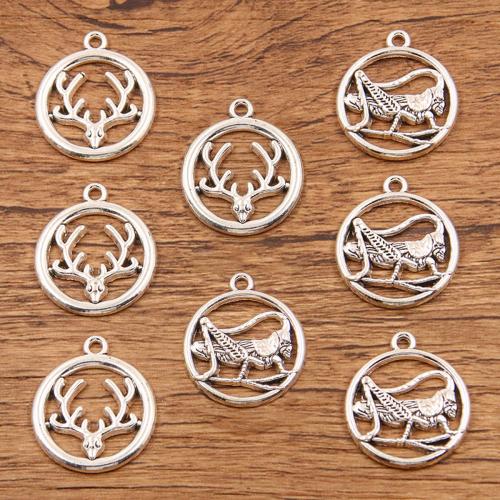 Zinc Alloy Jewelry Pendants, antique silver color plated, DIY Approx 1mm, Approx 