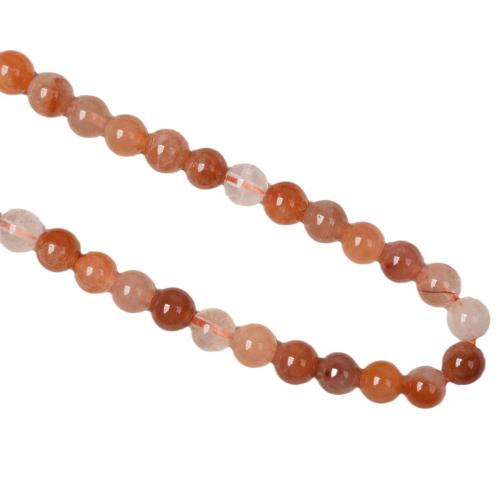 Red Quartz Beads, polished, natural & DIY, 6mm, Approx 