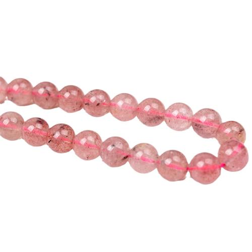 Strawberry Quartz Beads, polished, natural & DIY 