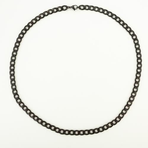 Halskette, 304 Edelstahl, Modeschmuck & unisex, keine, 8x3mm, Länge:ca. 60 cm, verkauft von PC[