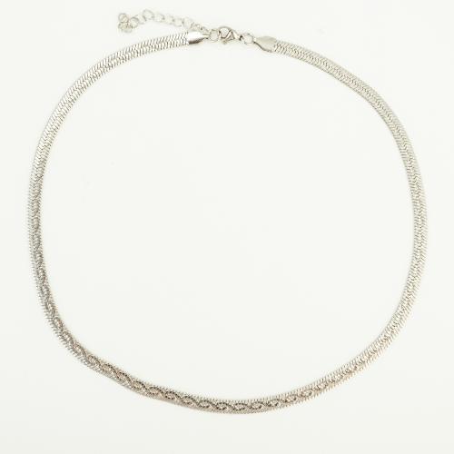 Stainless Steel Chain Necklace, 304 Stainless Steel, fashion jewelry & Unisex Approx 50 cm 