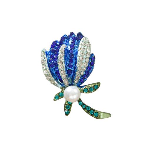 Bijoux broche en Zinc alliage , alliage de zinc, avec perle de plastique, Placage, pour femme & avec strass, plus de couleurs à choisir, Vendu par PC