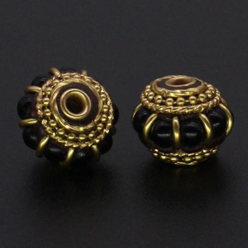 Brass Jewelry Beads, gold color plated, DIY Approx 2mm 