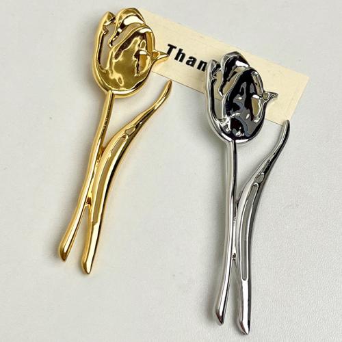 Zinc Alloy Jewelry Brooch, Tulip, fashion jewelry & for woman 