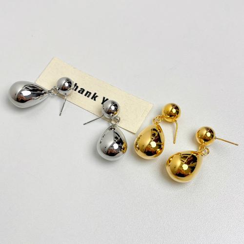 Zinc Alloy Drop Earring, Teardrop, fashion jewelry & for woman 