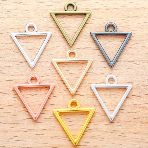 Zinc Alloy Jewelry Pendants, Triangle, plated, DIY 