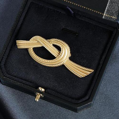 Zinc Alloy Jewelry Brooch, for woman, golden 