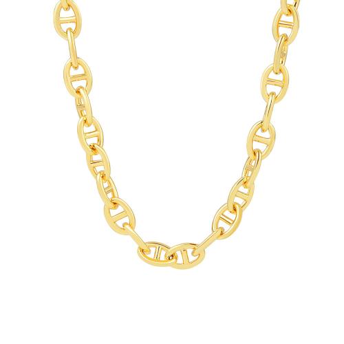 Brass Jewelry Necklace, with 10cm extender chain, plated, for woman Approx 40 cm 