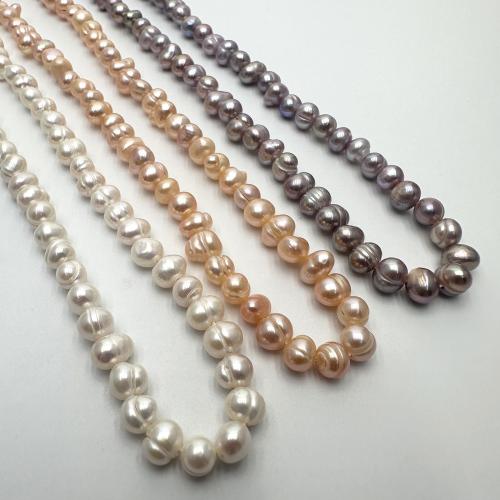 Potato Cultured Freshwater Pearl Beads, DIY 5-6mm Approx 36 cm 