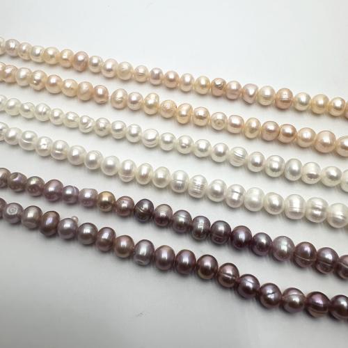 Potato Cultured Freshwater Pearl Beads, DIY 5-6mm Approx 36 cm 