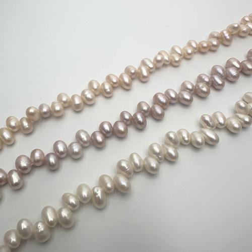 Potato Cultured Freshwater Pearl Beads, DIY & top drilled 8-9mm Approx 37 cm 