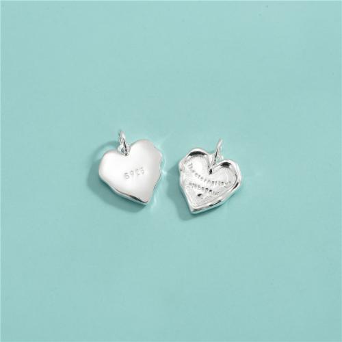 Sterling Silver Heart Pendants, 925 Sterling Silver, DIY 