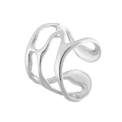 Edelstahl Fingerring, 304 Edelstahl, Modeschmuck & für Frau, keine, inside diameter 17mm, verkauft von PC