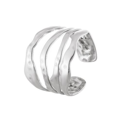 Edelstahl Fingerring, 304 Edelstahl, Modeschmuck & für Frau, keine, inside diameter 17mm, verkauft von PC