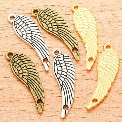 Zinc Alloy Charm Connector, Wing Shape, plated, DIY & 1/1 loop 