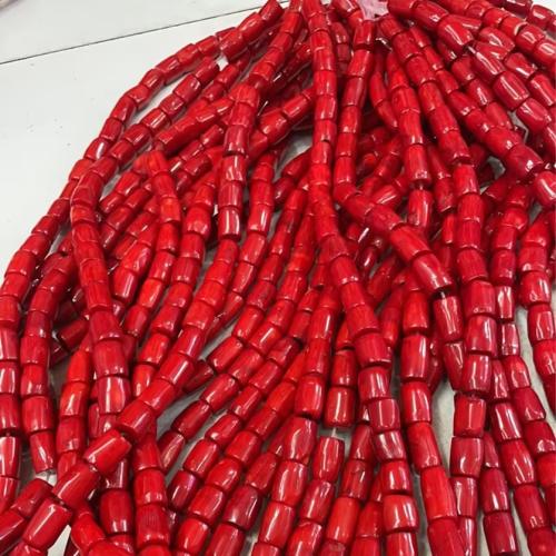 Natürliche Korallen Perlen, DIY, rot, beads length 14-18mm, verkauft von kg[