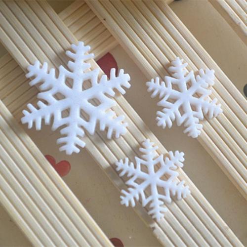 Mobile Phone DIY Decoration, Resin, Snowflake, Christmas Design white 