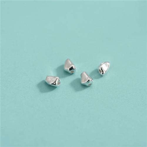 Sterling Silber Vintage Perlen, 925er Sterling Silber, DIY, 2x3.4mm, Bohrung:ca. 0.5mm, verkauft von PC