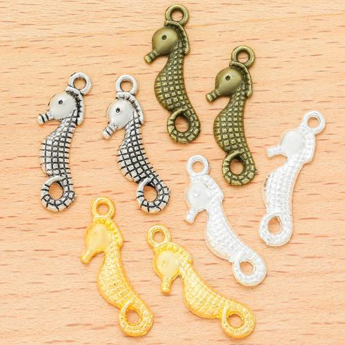 Zinc Alloy Animal Pendants, Seahorse, plated, DIY 