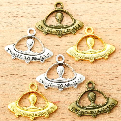 Zinc Alloy Jewelry Pendants, Alien, plated, DIY 