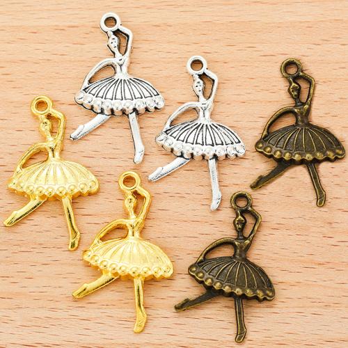 Zinc Alloy Jewelry Pendants, Dancing Girl, plated, DIY 