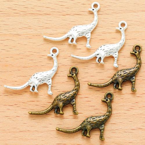 Zinc Alloy Animal Pendants, Dinosaur, plated, DIY 