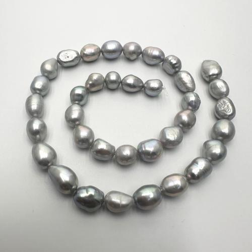 Keshi Cultured Freshwater Pearl Beads, DIY, grey, 7-8mm Approx 37 cm 