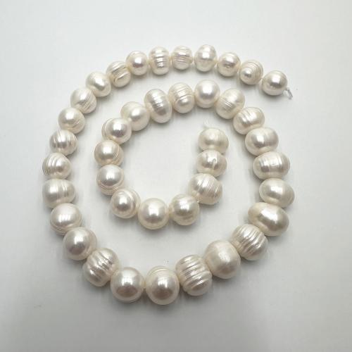 Potato Cultured Freshwater Pearl Beads, DIY, white, 9-10mm Approx 37 cm 