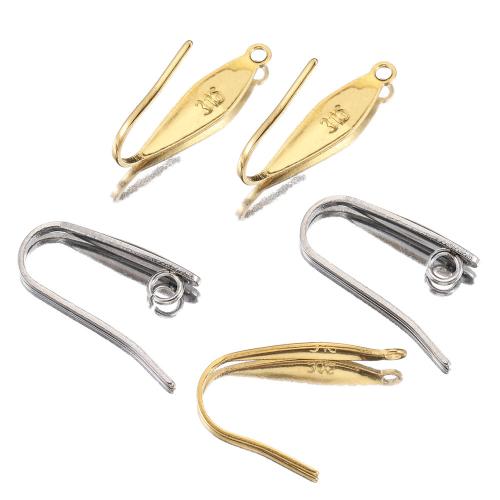 Stainless Steel Hook Earwire, 304 Stainless Steel, Vacuum Ion Plating, DIY Approx 