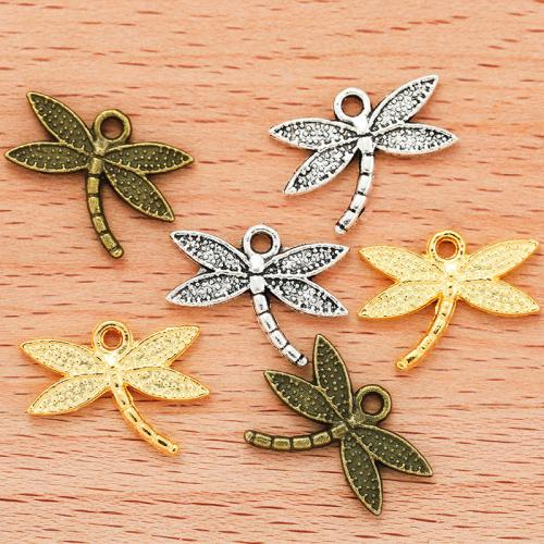 Zinc Alloy Animal Pendants, Dragonfly, plated, DIY 