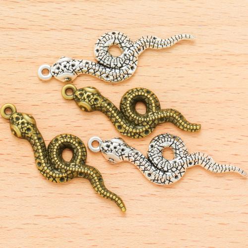 Zinc Alloy Animal Pendants, Snake, plated, DIY 