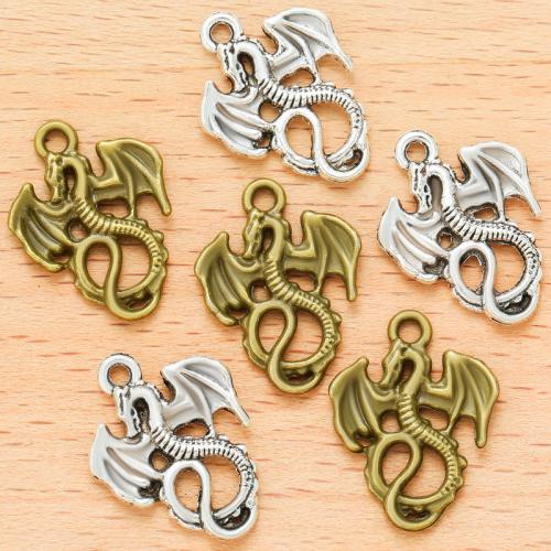 Zinc Alloy Jewelry Pendants, Dragon, plated, DIY 