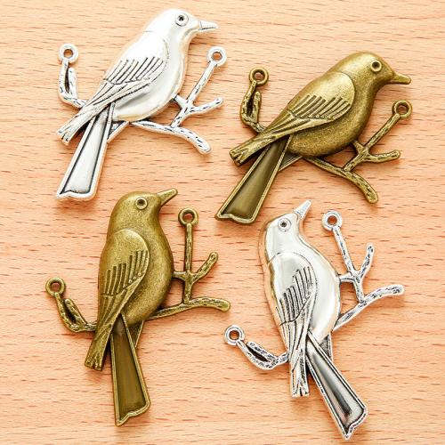 Zinc Alloy Animal Pendants, Bird, plated, DIY 