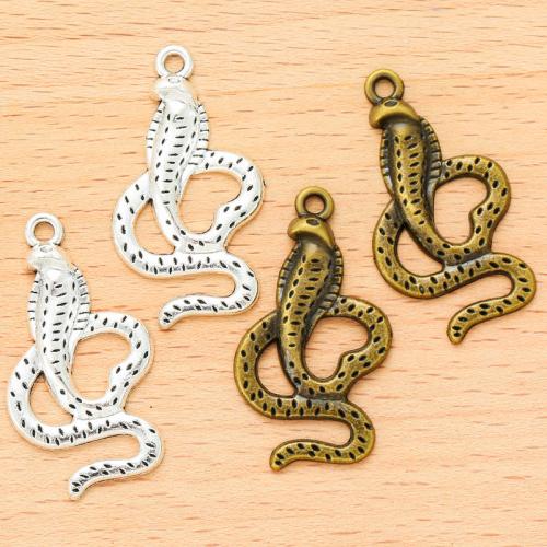 Zinc Alloy Animal Pendants, Snake, plated, DIY 