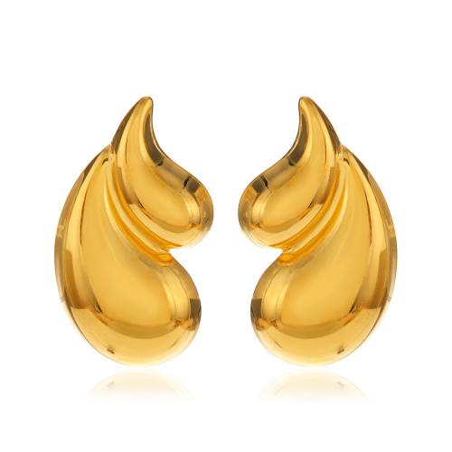 Stainless Steel Stud Earring, 304 Stainless Steel, Vacuum Ion Plating, fashion jewelry & for woman, gold 