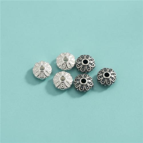 Sterling Silver Spacer Beads, 925 Sterling Silver, DIY Approx 1.6mm 