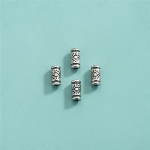 Sterling Silber Vintage Perlen, 925er Sterling Silber, DIY, 6x2.9mm, Bohrung:ca. 1mm, verkauft von PC