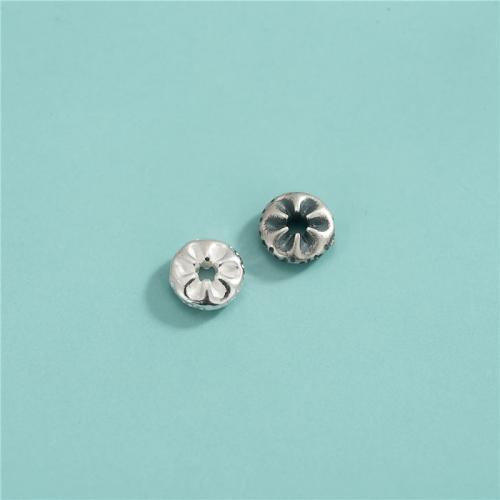 Sterling Silber Vintage Perlen, 925er Sterling Silber, DIY, keine, 7x2.6mm, Bohrung:ca. 2mm, verkauft von PC